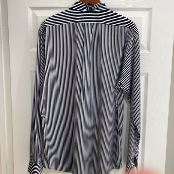 Polo Ralph Lauren XL custom fit navy blue with white stripe. . Mint condition ! - Picture 4 of 4